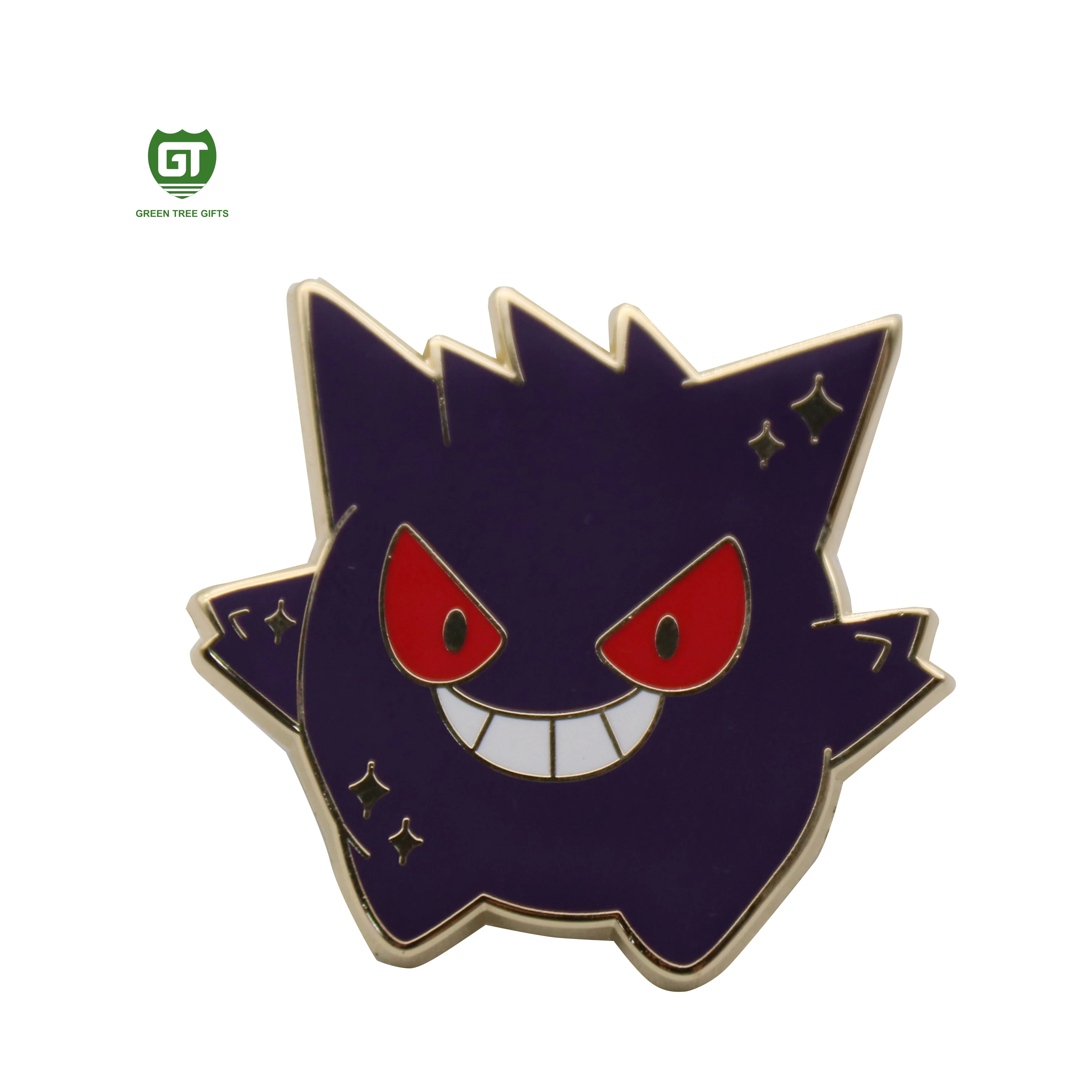 
Permanent Carton Animal lapel pins hard enamel custom 