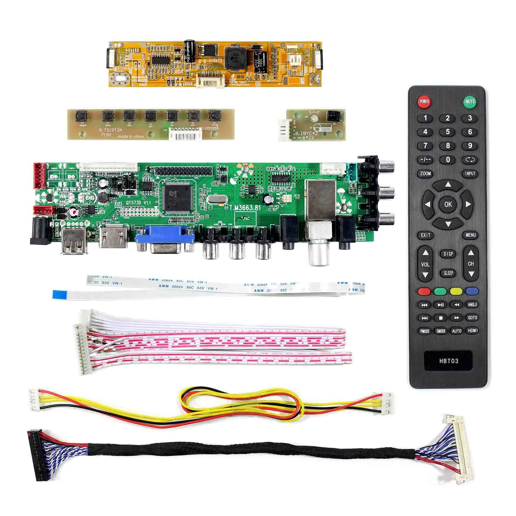 Плата контроллера HD MI VGA AV USB ATV DTV LCD для 21,5 Дюймов 1920x1080: MT215DW02 V0 CLAA215FA04 V1 M215HW01 V6 CLAA215FA04-K