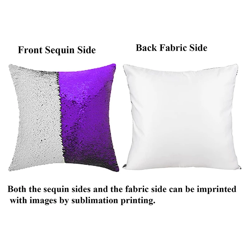 Custom Logo Sequin Pillow Case Sublimation Blank Sequin Pillow Covers Cushion Cover