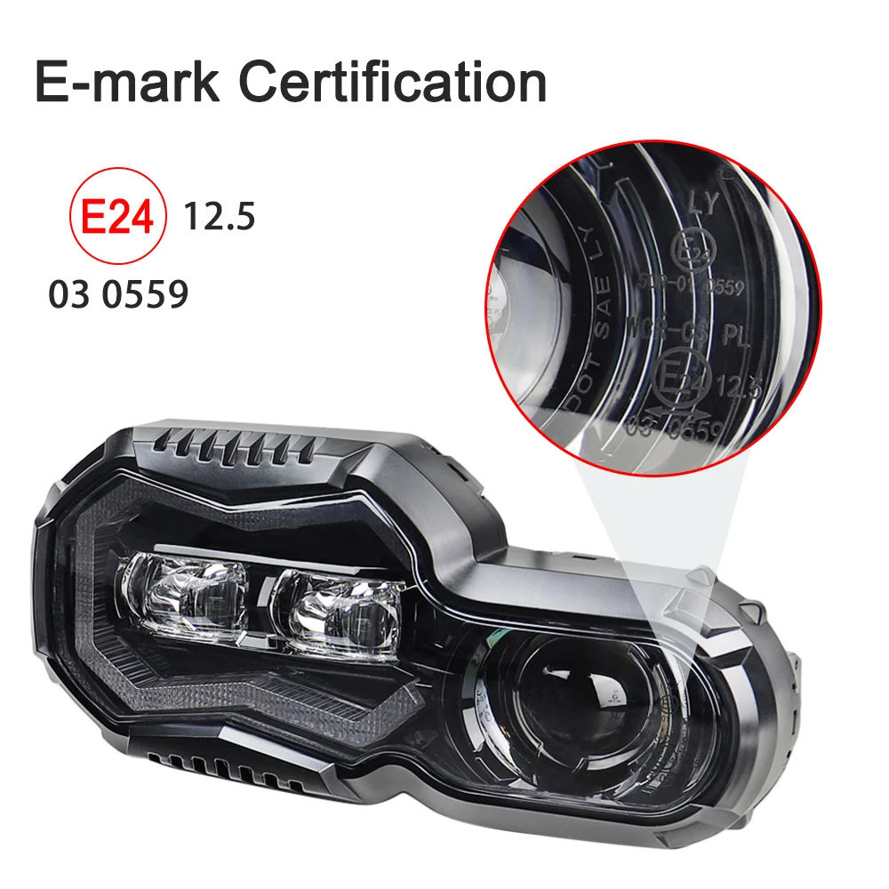 F800GS Adventure Led Headlight Hi Low Beam Led Projector Headlamp Replacement For BMW F650GS F700GS