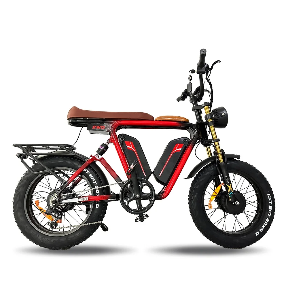 Быстрый Ebike1000w 2000 Вт длинное сиденье 22ah48v * 2 двойные батареи S-amsung с полной подвеской масляный тормоз 55 км/ч электрический велосипед толстыми шинами 48