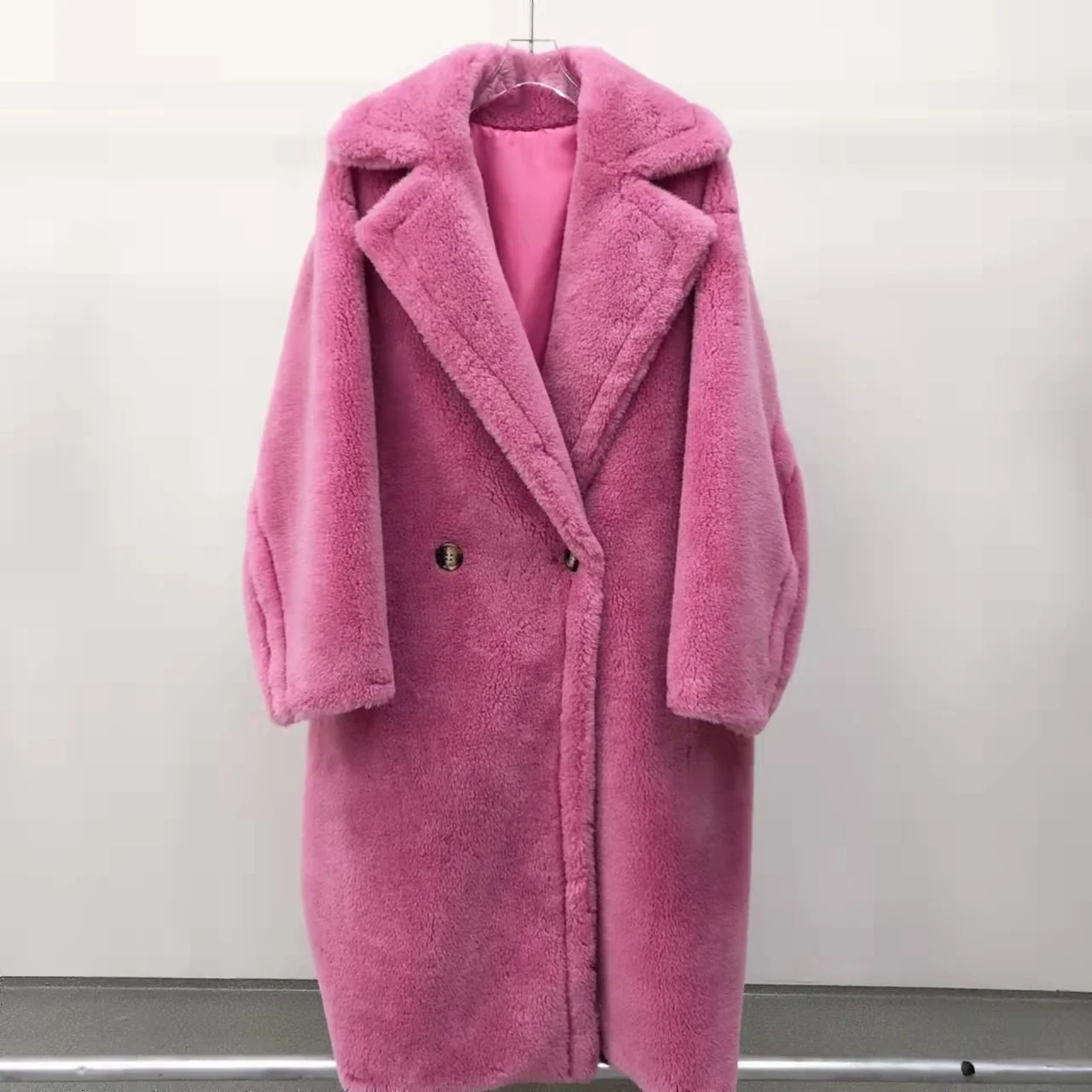 Popular  Oversize  Winter  wool  fur coat    women   warm  Teddy coat  soft  fur coat