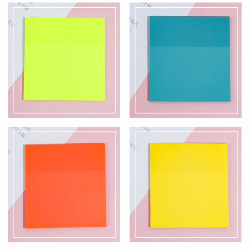 Custom LOW MOQ 2024 colorful PET sticky index markers transparent sticky notes strips for student office school supplies memo pads