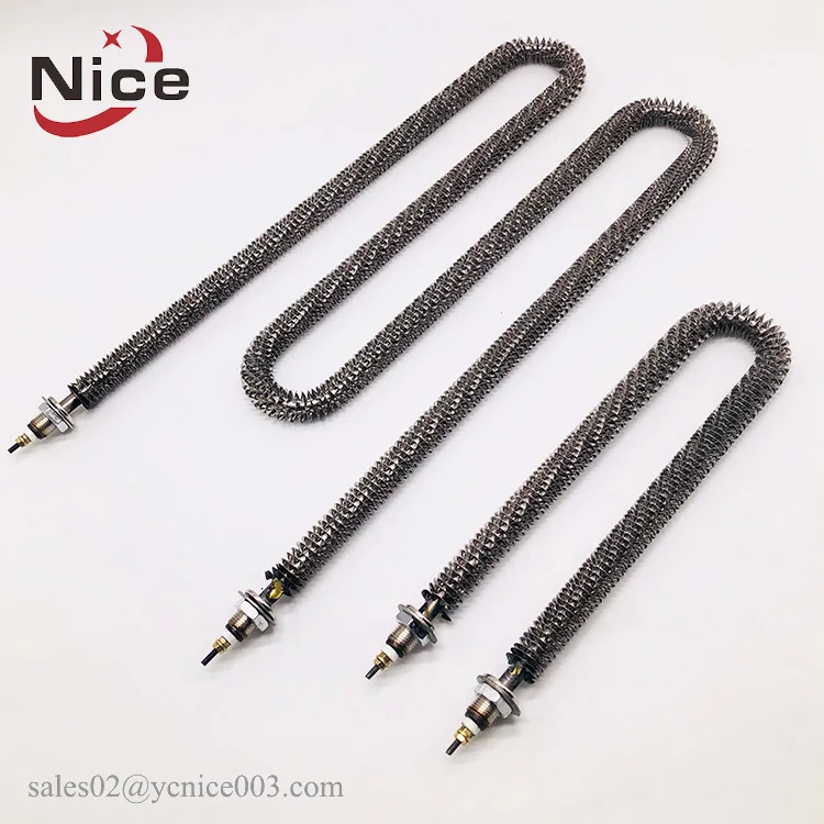 240V 2.5KW ребристый трубчатый нагреватель для термоусадочный туннель