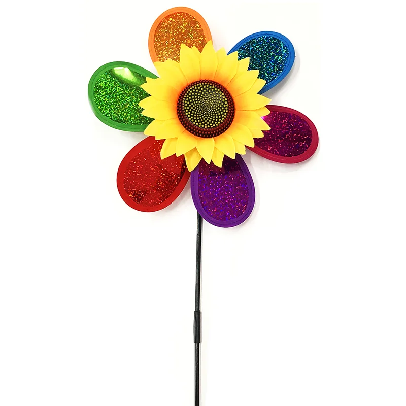 Factory direct sales single-layer flash with sunflower windmill children holding toys kindergarten activity show