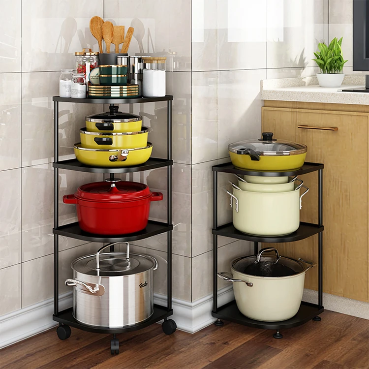 2-5 слоев угловая металлическая коробка для хранения стеллажи для выставки товаров кухонные Многослойные вертикально посуда стеллажи для выставки товаров