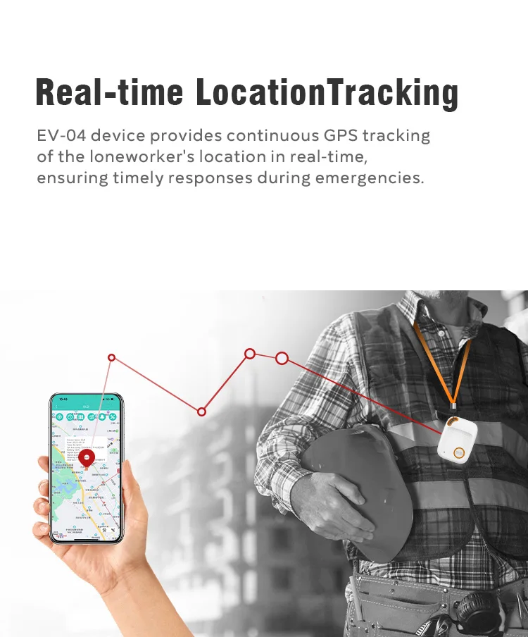 Eview EV04 4G LTE Mobile Alarm Emergency Button with SOS Call GPS Tracker Outdoor Indoor Alarm Listening Devices