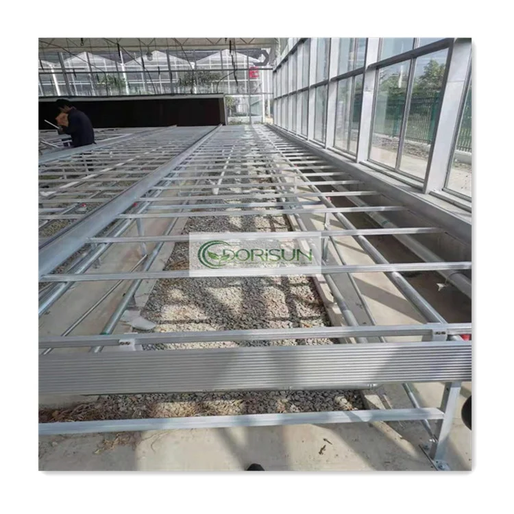 Qualified hydroponic seedbed system greenhouse rolling benches