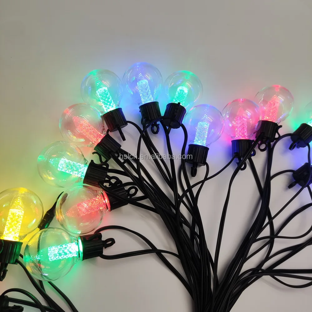 48FT String Lights Outdoor E26 E27 S14 Edison Bulb included Christmas Waterproof connectable serial led string lights