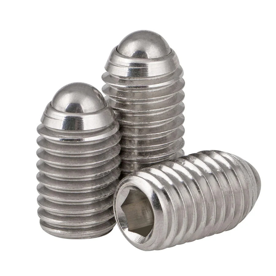 Metric Thread M3 M4 M5 M6 M8 304 Stainless Steel Spring Ball Actuator Screw Beads Positioning Screws Spring Plunger