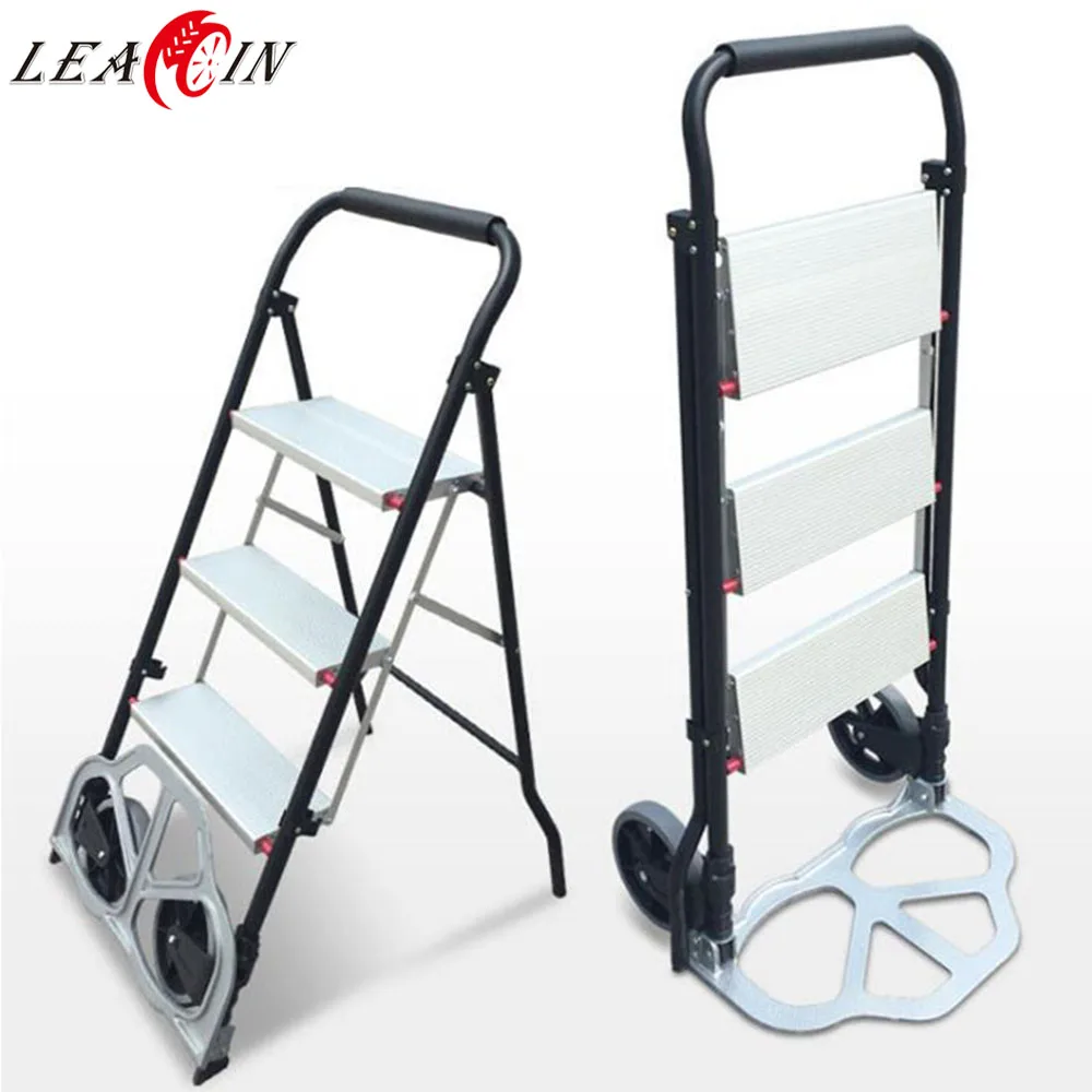 High quality foldable multi-purpose  foldable easy store step ladder