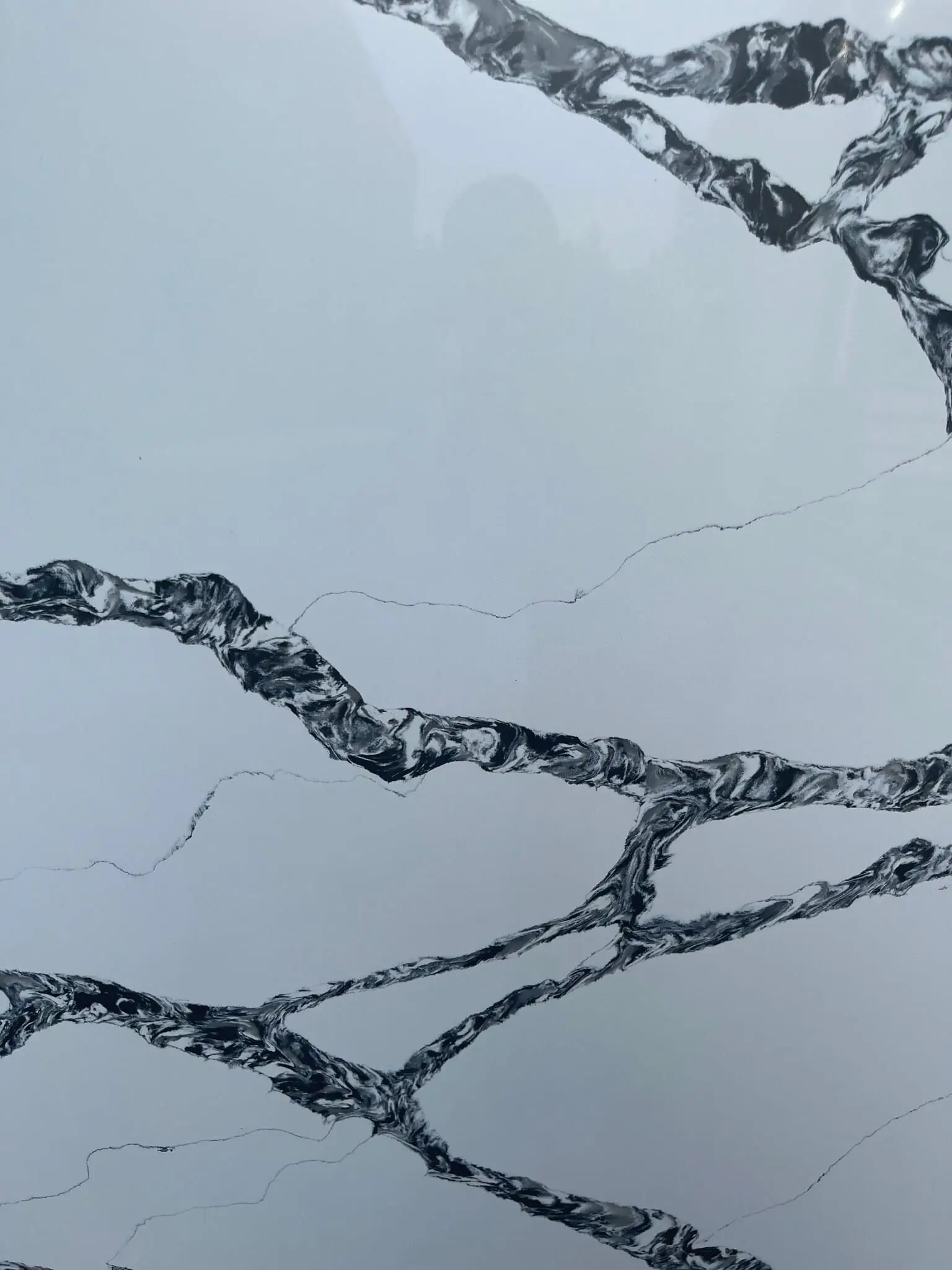 Chinese Supplier Jumbo Size Extra Large Big Wholesale Price White Calacatta Artificial Quartz Stone Slabs For Kitchen Countertop