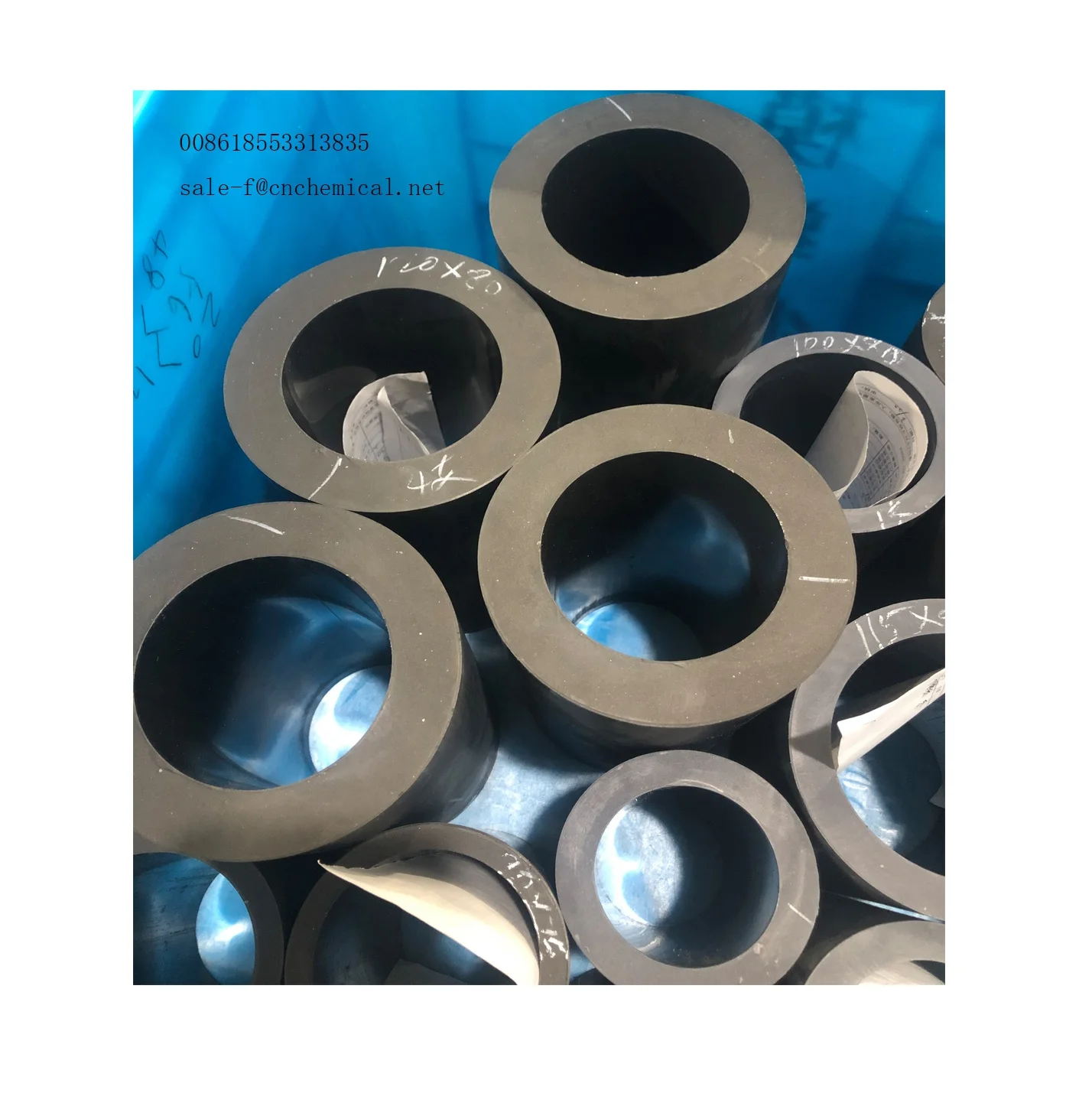 Modified PTFE material gasket ptfe disk filled PI/carbon/bronze for pneumatic pump piston seal E.U.Standard