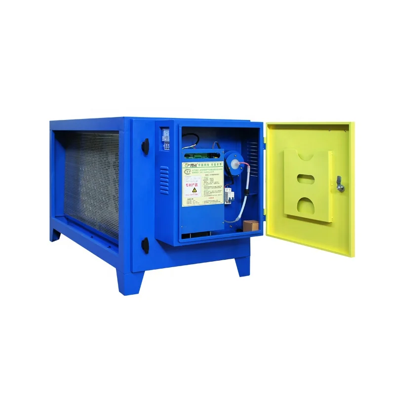 KELV Restaurant Kitchen Electrostatic Precipitator Excellent BBQ Smoke Air Cleaner  Oil Fume Odor Smoke Control System