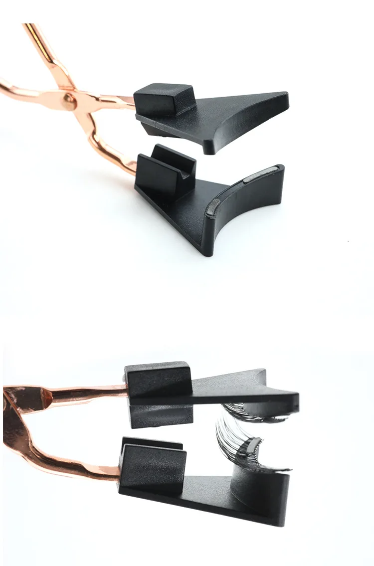 Private Label Quantum Magnet curler Portable Eyelash Tweezers Lash Applicator