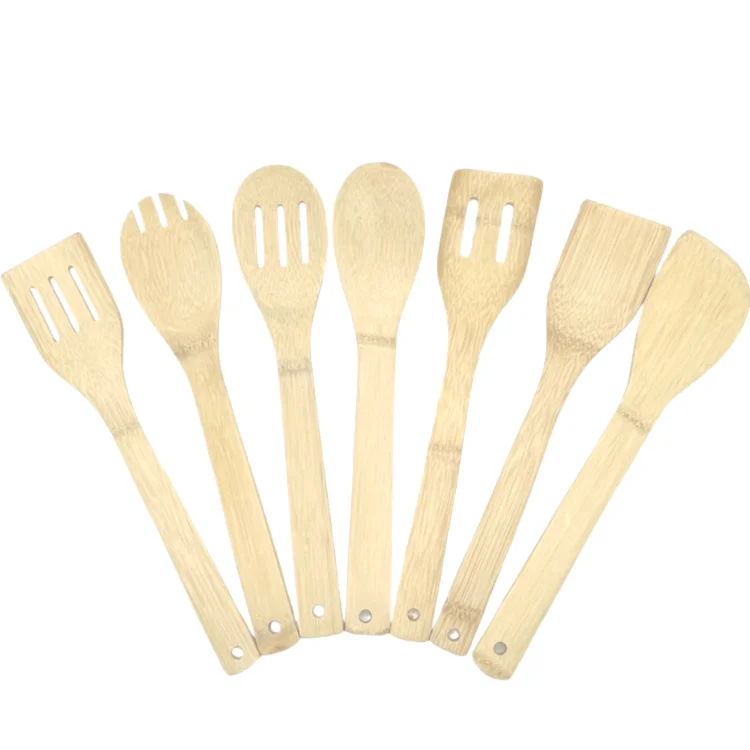 Environmental protection original bamboo pot shovel bamboo spoon salad mixing spoon