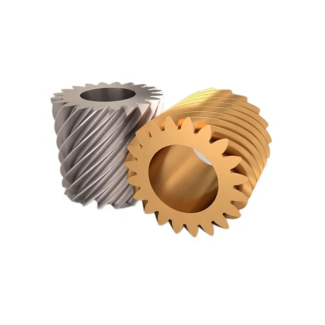 Индивидуальные прецизионные стальные/латунные винтовые шестерни/Перекрестные спиральные шестерни