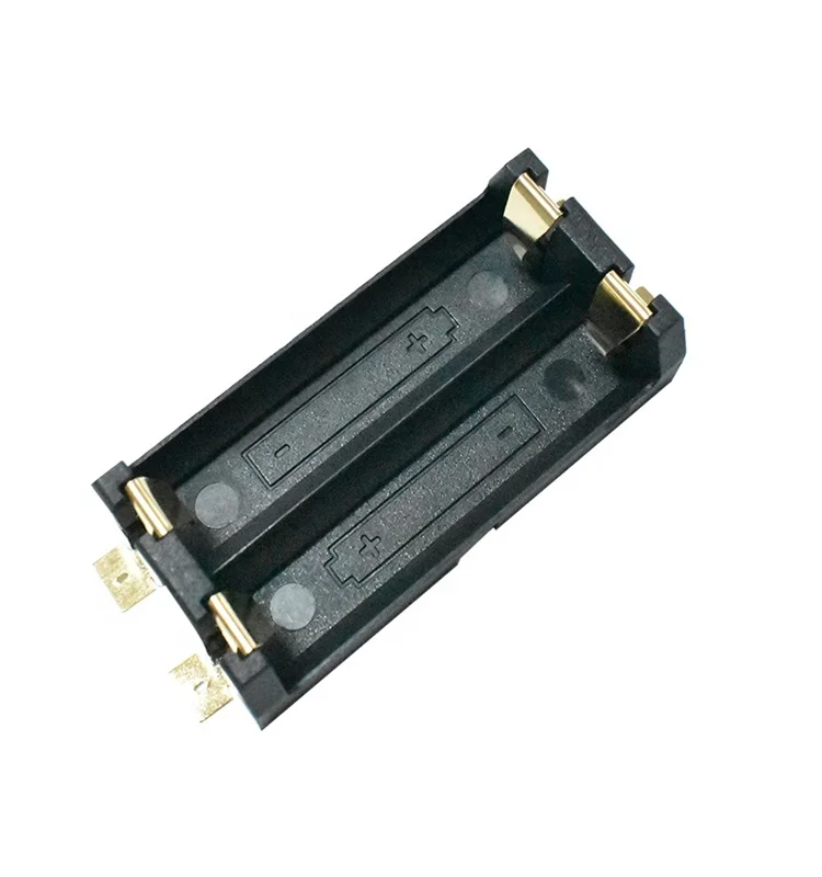 Single double AA battery SMT holder with gold plated and 14500 battery holder