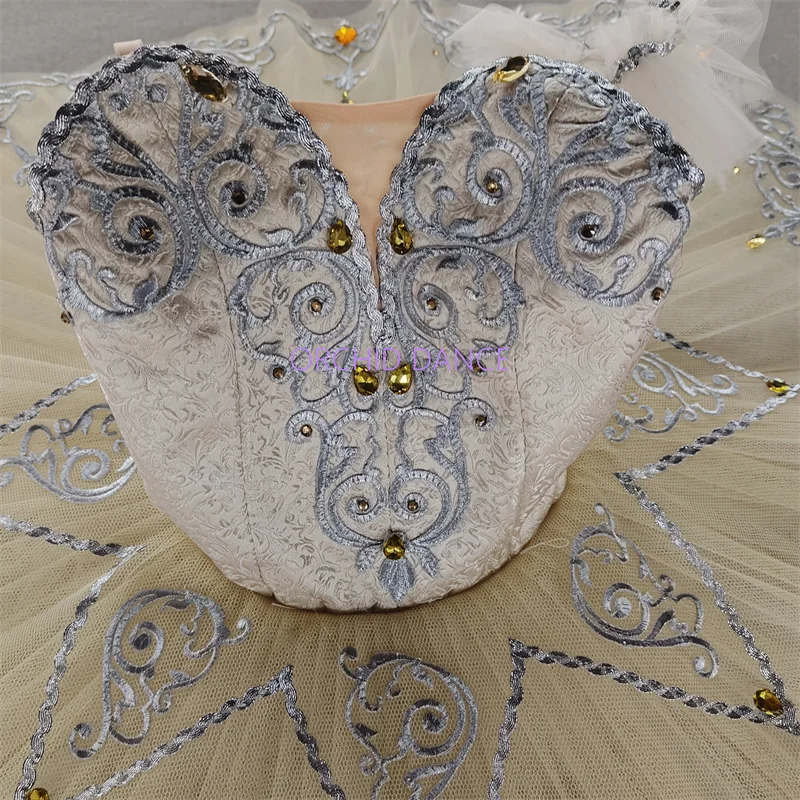 High Quality Unique Design Custom Size 12 Layers Performance Wear Adult Girls Yellow Professional Ballet Tutus