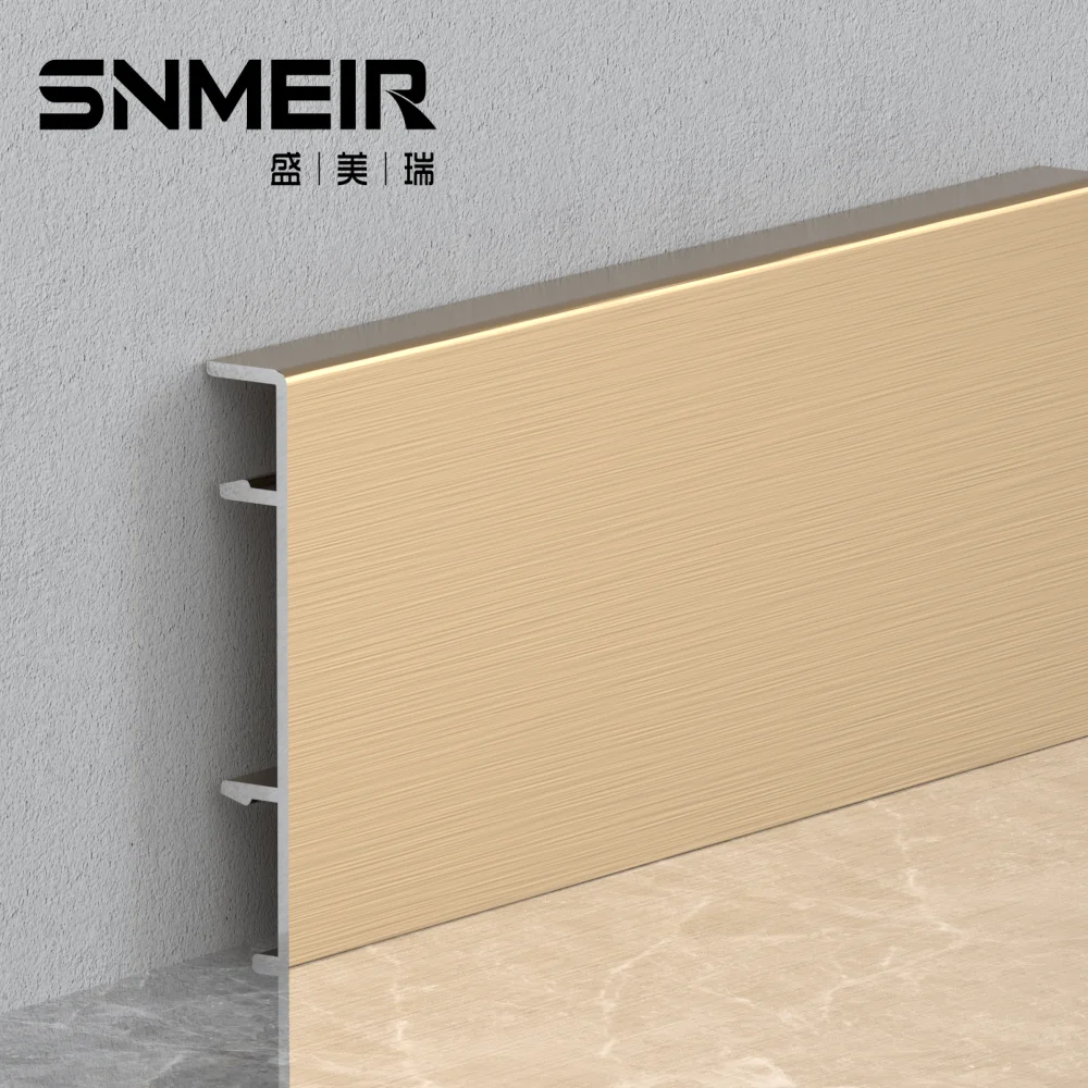 Floor Accessories Premium Quality Low Price Aluminium Profile Skirting Baseboard