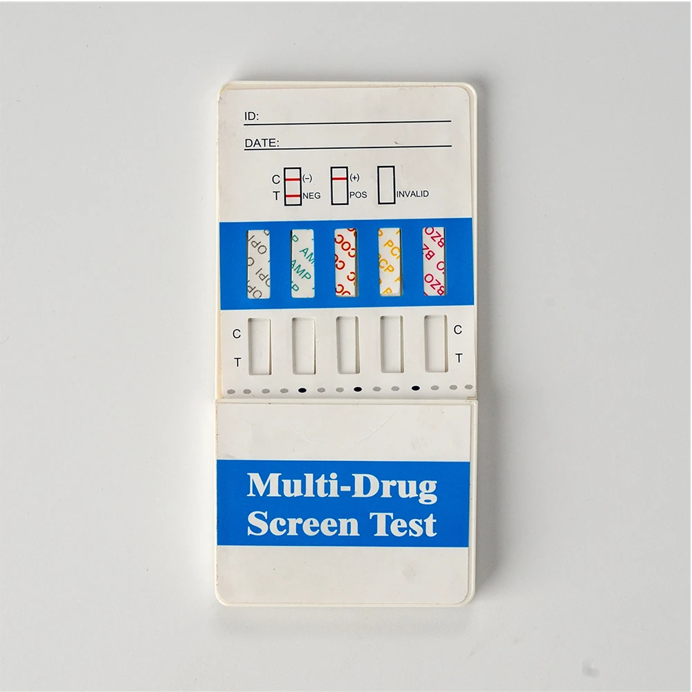 
Urine Specimen Multi-panel DOA Test BZO/MET/AMP/COC/OPI One Step 5-in-1 Panel Drug Test Card 