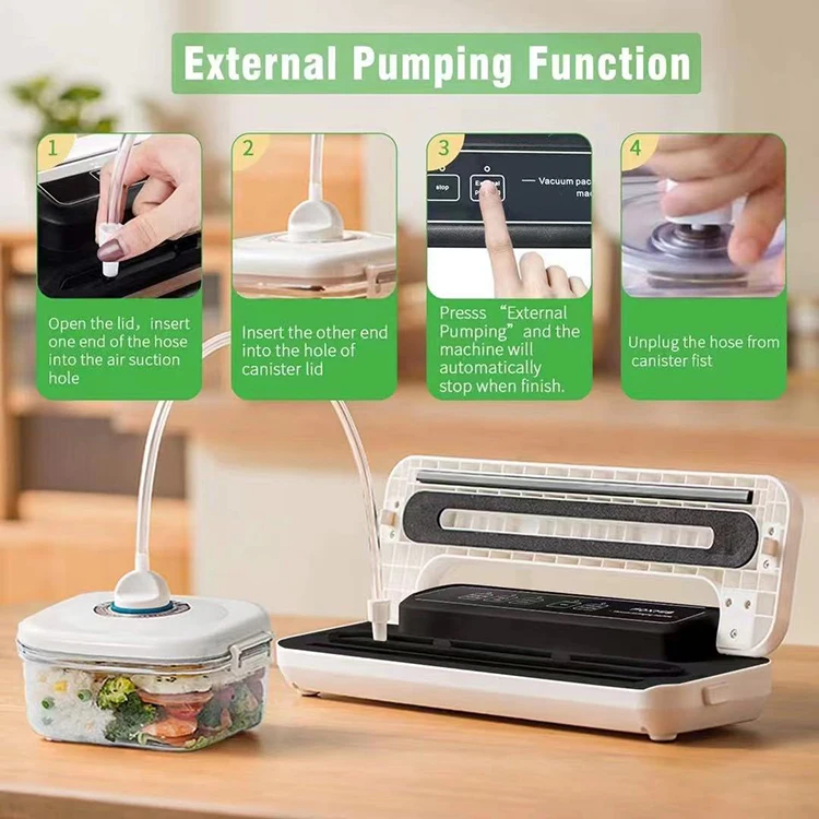 Electric Vacuum sealing Machine Kitchen Food Vacuum Sealing Device Household Automatic Air Vacuum Sealer
