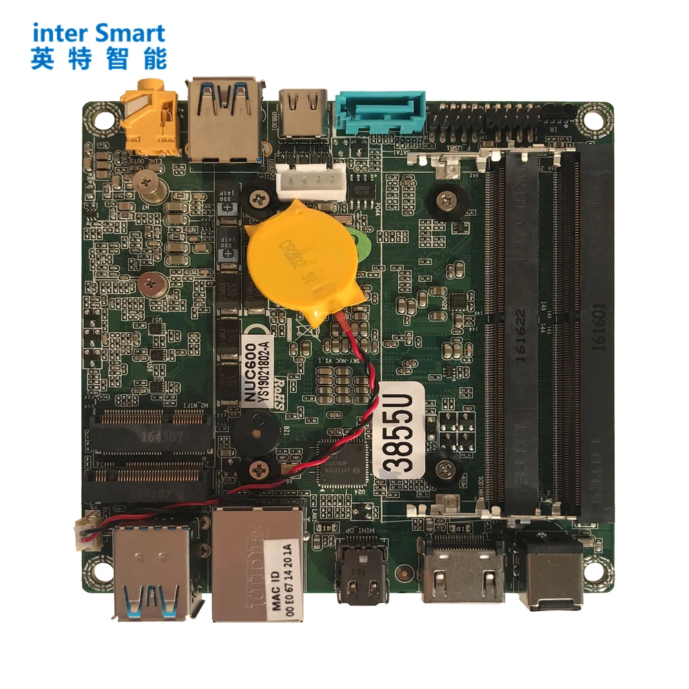 NUC700 7th generation Cele-ron 3965U processor 2*DDR4 8GB/32GB Memory 128GB/512GB M.2 SSD USB-C 1HDMI DP NUC Motherboard