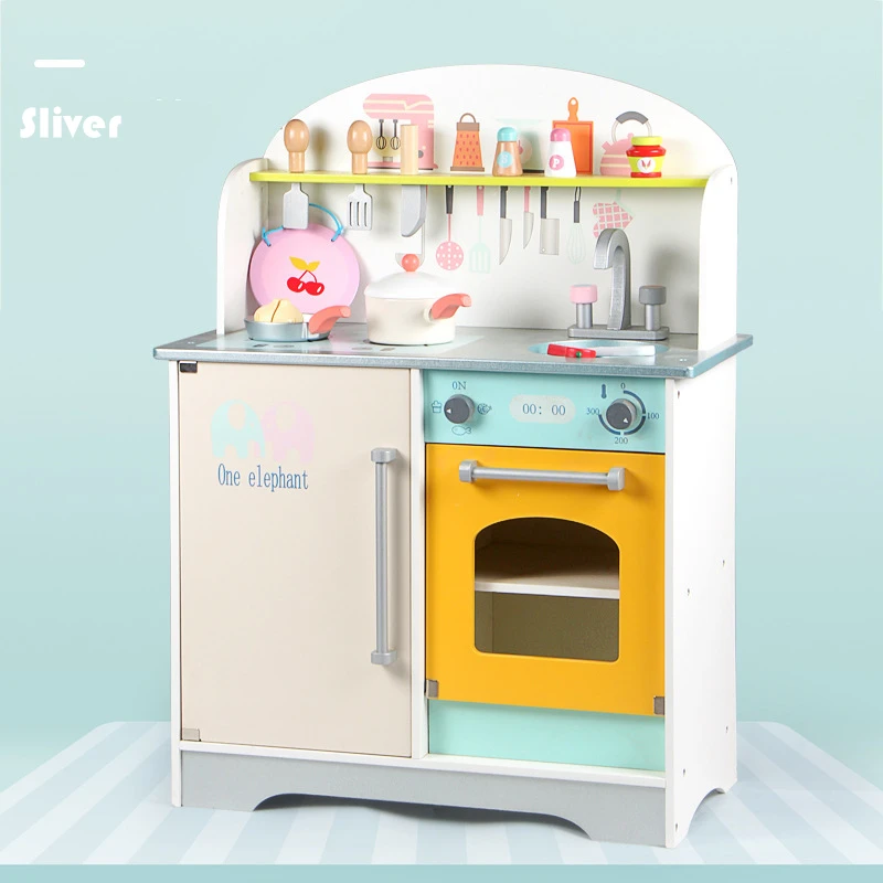 Children Kitchen Wooden Toys Pretend Play Set China Factory Supply Best Price Educational Toy Wooden Cube