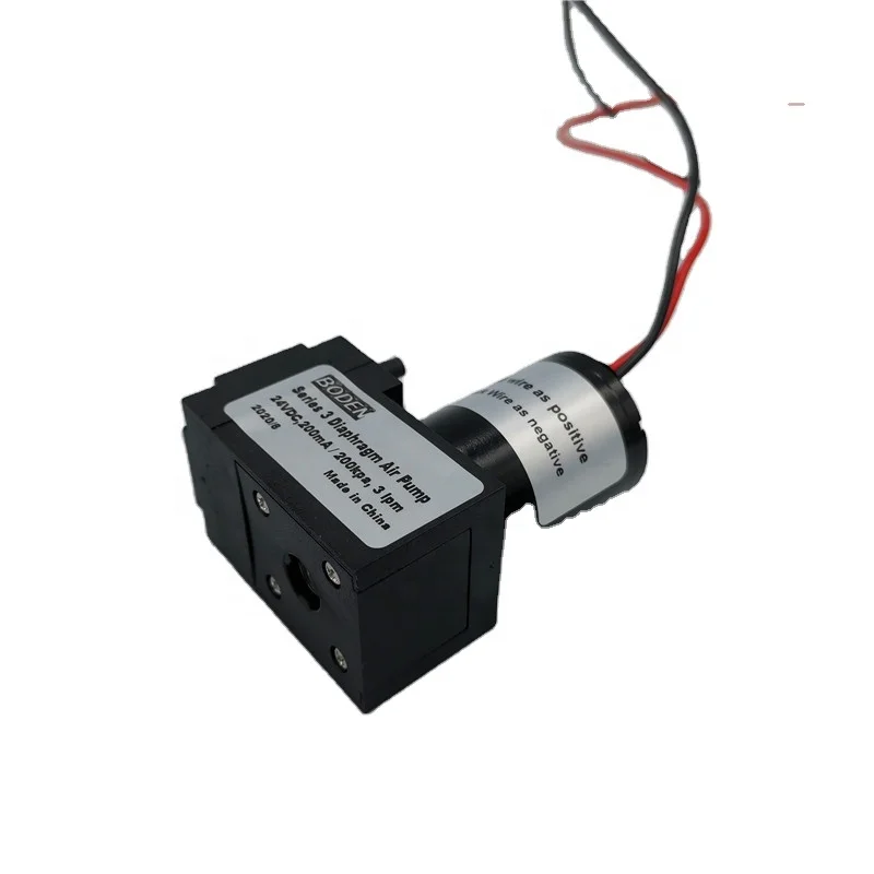 Бесшумный диафрагменный насос 12 в 6 л/мин 3 бар с воздушным покрытием и глушителем для ароматических машин