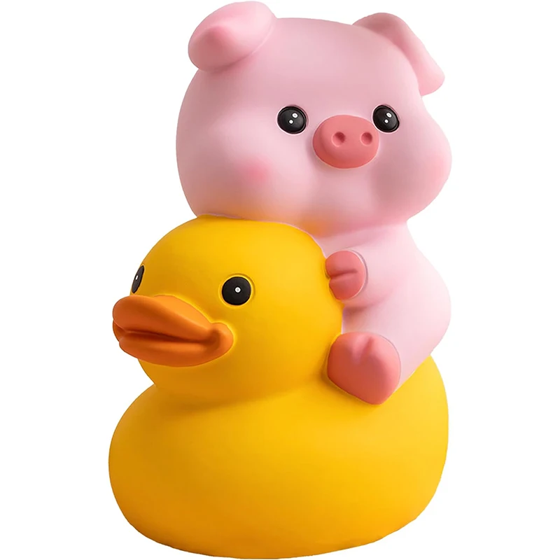OEM Yellow Duck Piggy Bank Unbreakable Vinyl Toy Money Box Creative Practical Gifts for Christmas Coin Bank