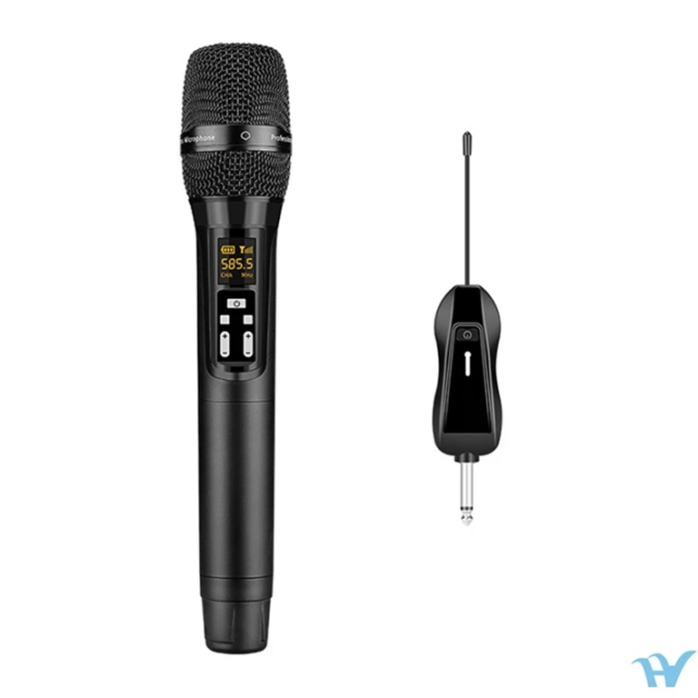 Новейший профессиональный UHF pll беспроводной караоке микрофон для продажи //
