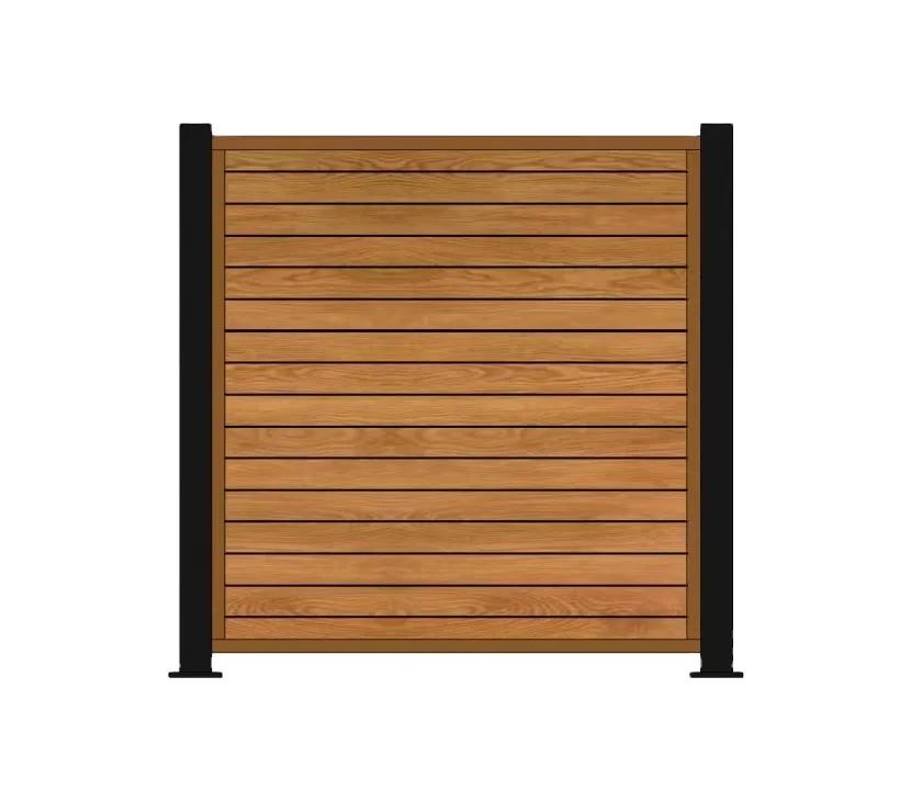 Wholesales outdoor 6 foot extrusion aluminum profile senda black wall fence kits with gate privacy price