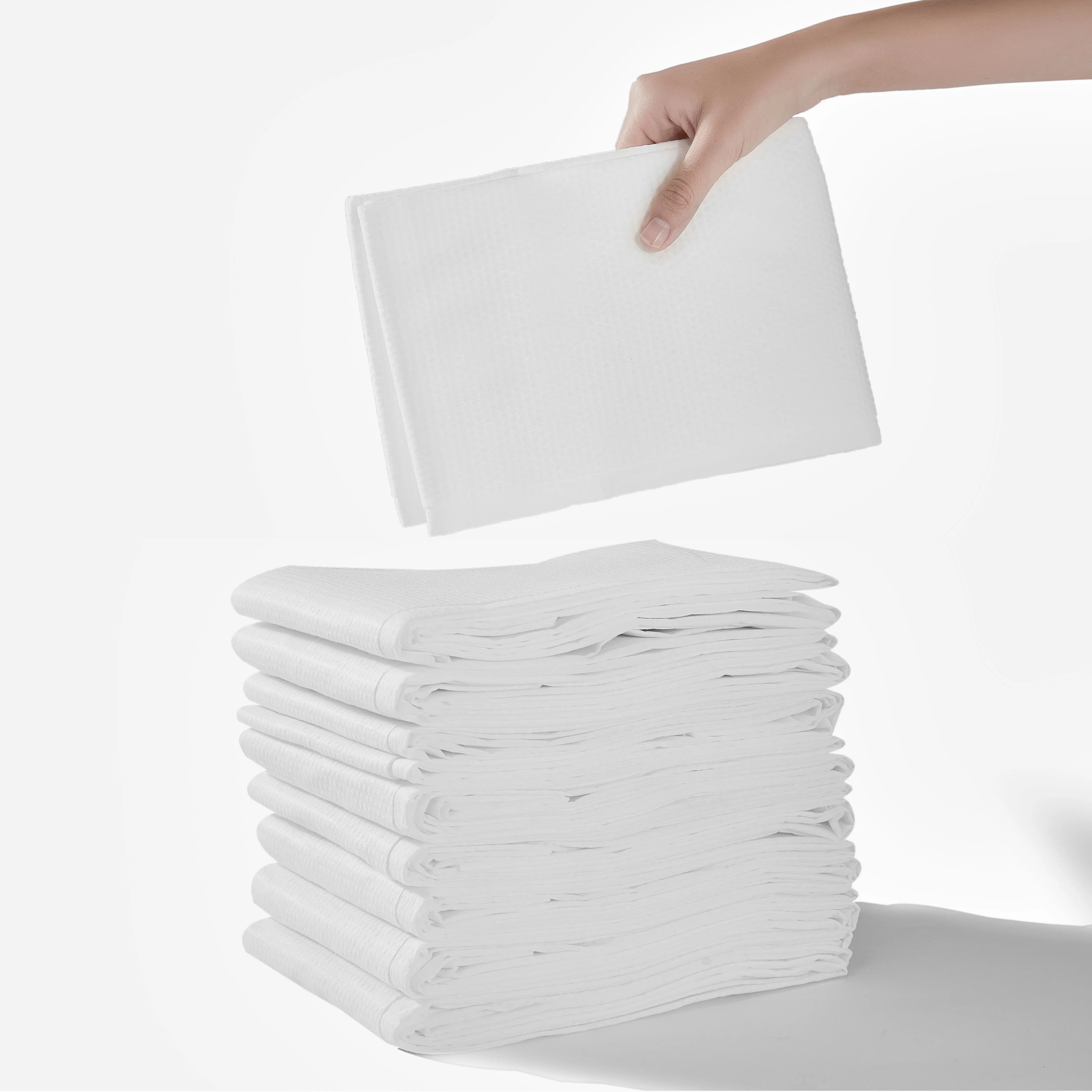 Non-woven Fabric Wood Pulp Boutique Motel Hostel Inn Hygienic towel, Disposable Bath towel, Hotel Products