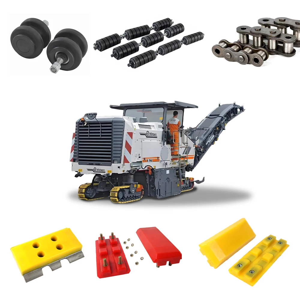 asphalt milling machine track pad 260*120mm w2000/w1900/w1200 asphalt finisher 2411111 poly track shoe walking pad