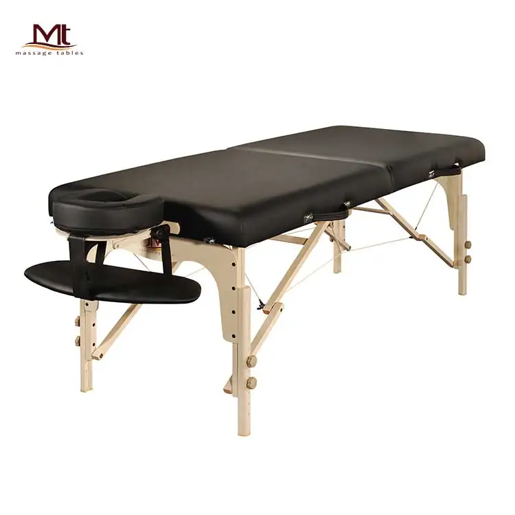 Embrace China Folding Portable Square Corners Height Adjustable Facial Bed Treatment Table Physiotherapy Bed