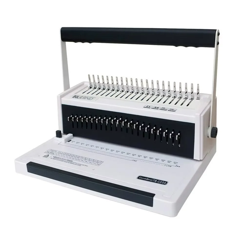 Office Note Book Binding Machine Manual 21 Holes Comb Binding Machine A4 size Punching And Binding Machine for School office