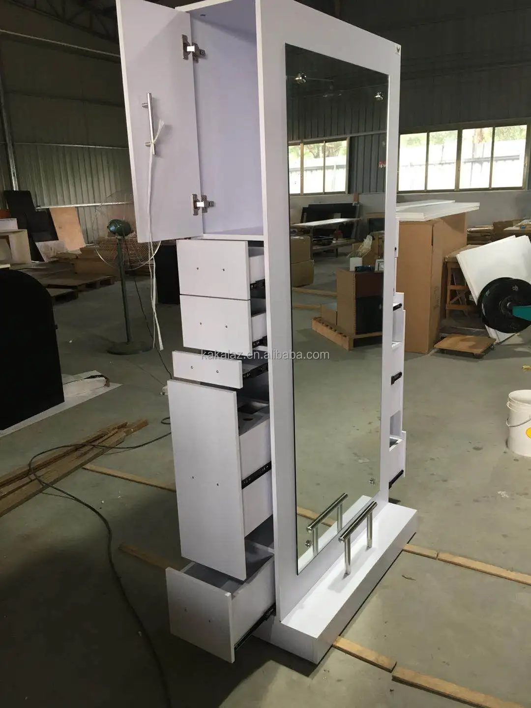 barber mirror hair salon mirror station salon styling stations with storage