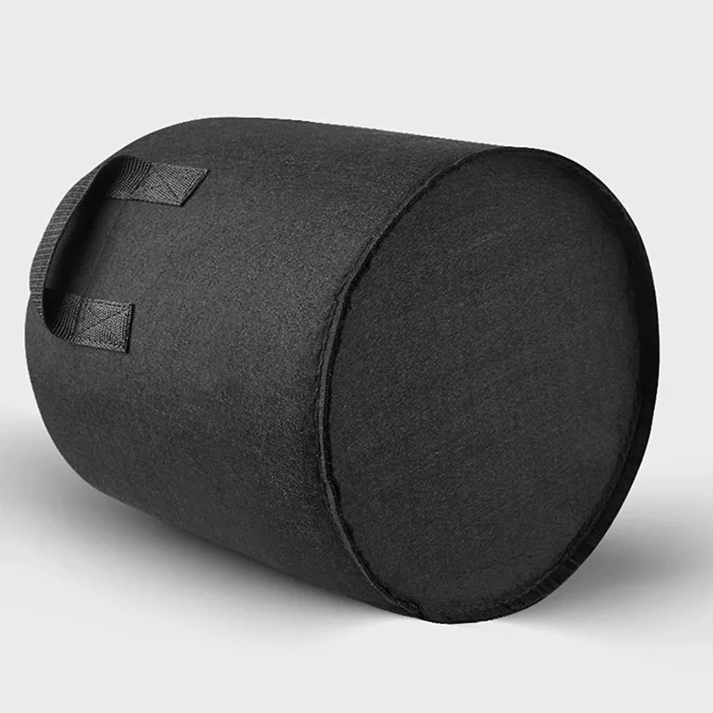 Heavy Duty Grow Bags Pots Garden Potato Felt Fabric Portable Wide Application Portable Black Non-Woven With Handle Grow Bags