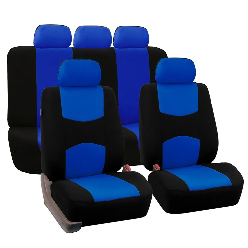 Car Seats Cover Cloth Universal With Seat Cushion 9pcs Covers Full
