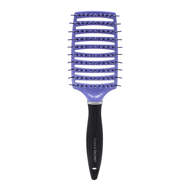 Hairdressing Barber Anti Static Blow Straightening Detangler Massaging Nylon Bristles Paddle Hair Brush