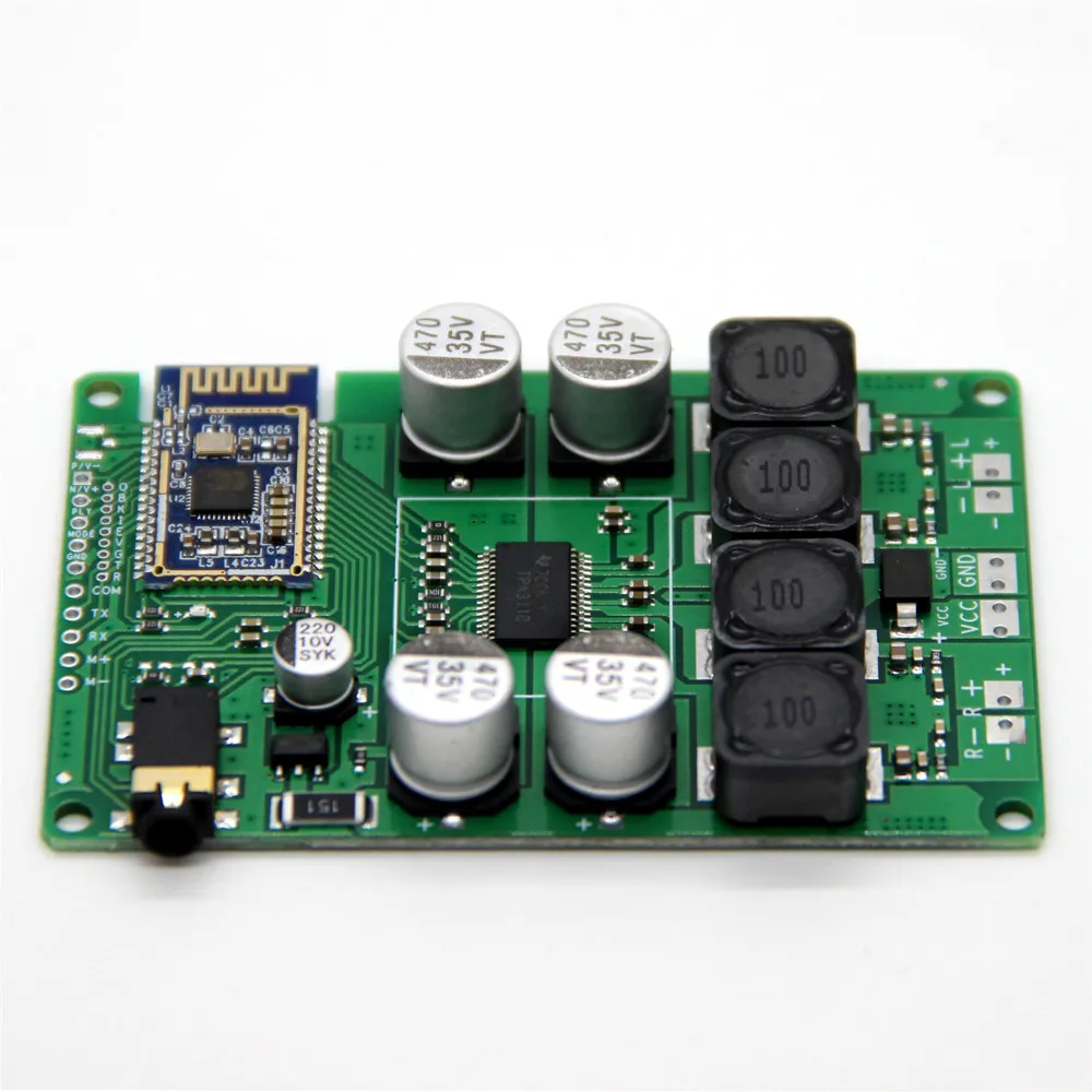 RDS Electronics - 2x30W/20W support AUX audio input support serial command BT 5.0 amplifier board