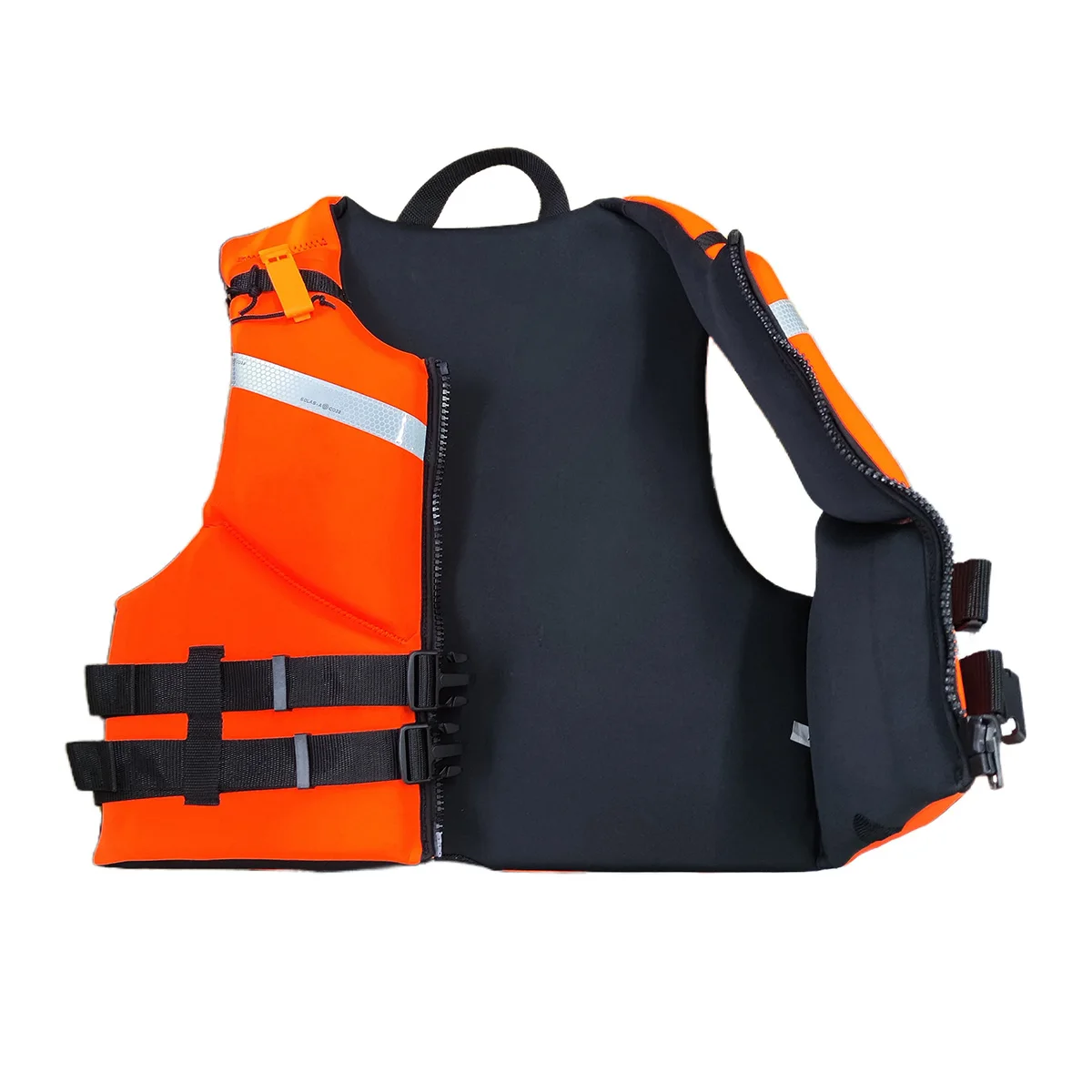 Bright Orange Reflective SOLAS Type Marine Life Jacket Adult Kayak Water Park PFD Neoprene Fishing Life Vest Lifejacket