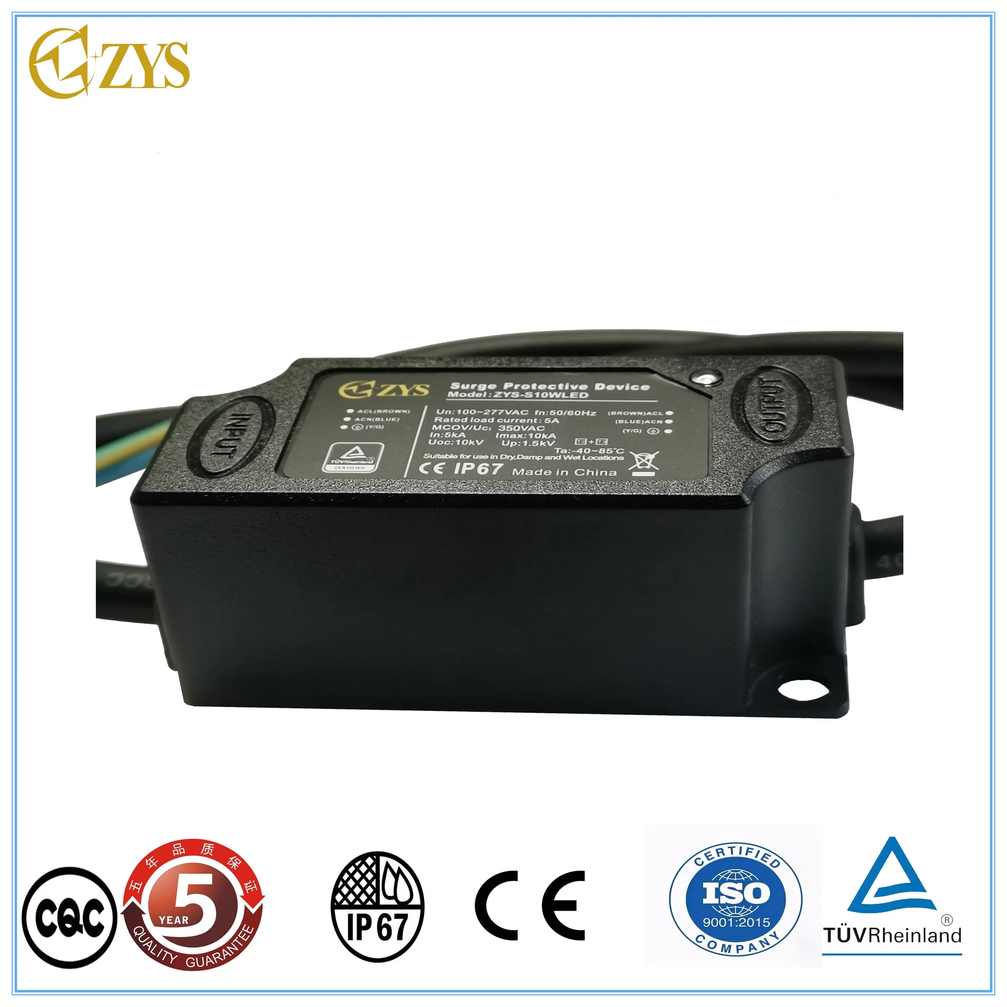 Горячая Распродажа IP67 10KA Защита от перенапряжения тока Imax SPD 10KA 10KV AC защита от перенапряжения