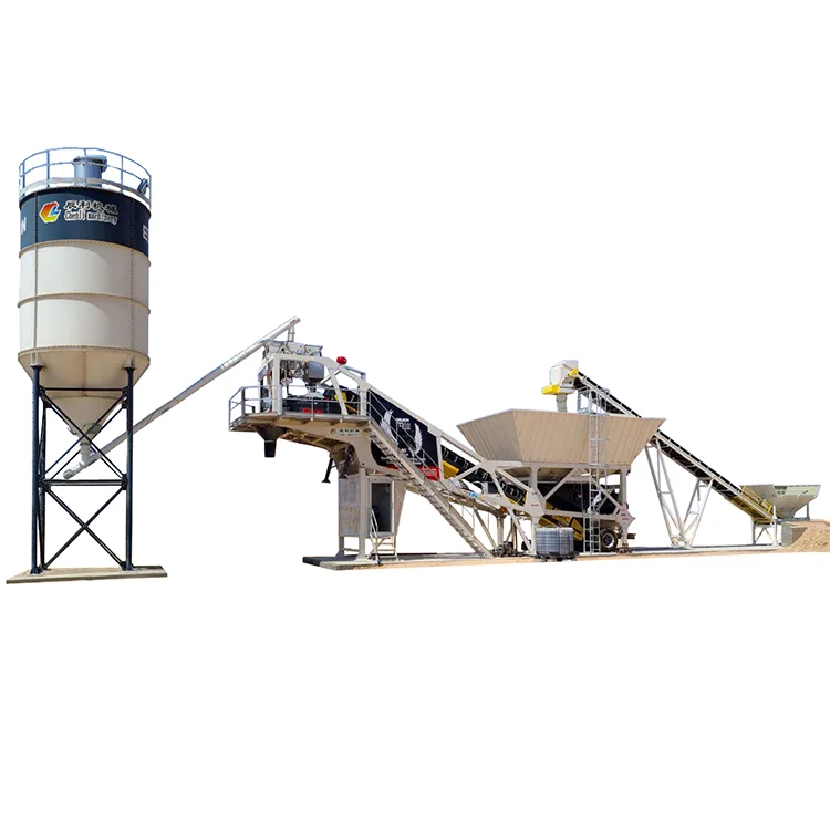 Precast concrete plant plant cement concrete mixing plant model YHZS75