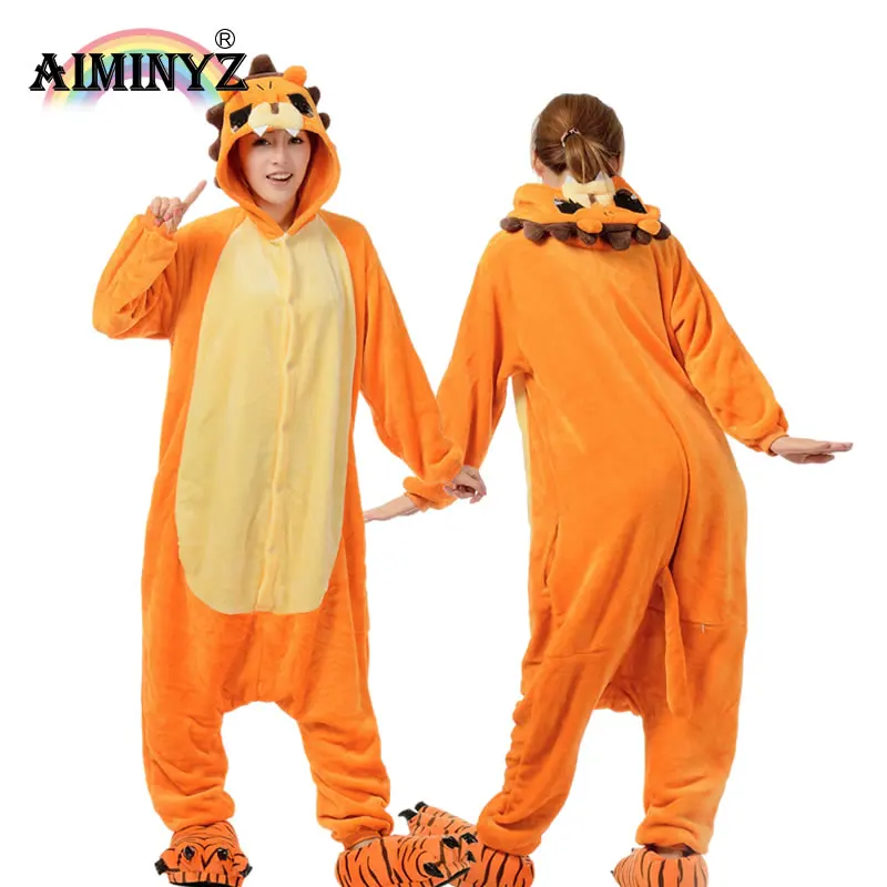 AIMINYZ Wholesale Spring And Autumn Cute Animal Child Stage Onesie Performance Clothing Adult Winter Warm Long Sleeved Pajamas