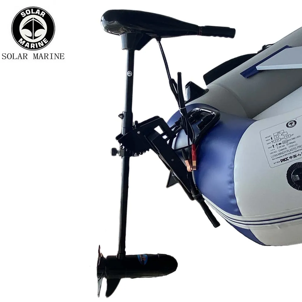 SOLAR MARINE 40 Pound Thrust 12v Electric Saltwater Trolling Motor with Transom Mount Engine for Kayak
