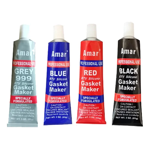 Wholesaler RTV Silicon Rubber Gasket Maker Free Sample Clear Red Black Grey RTV Silicone Adhesive Sealant