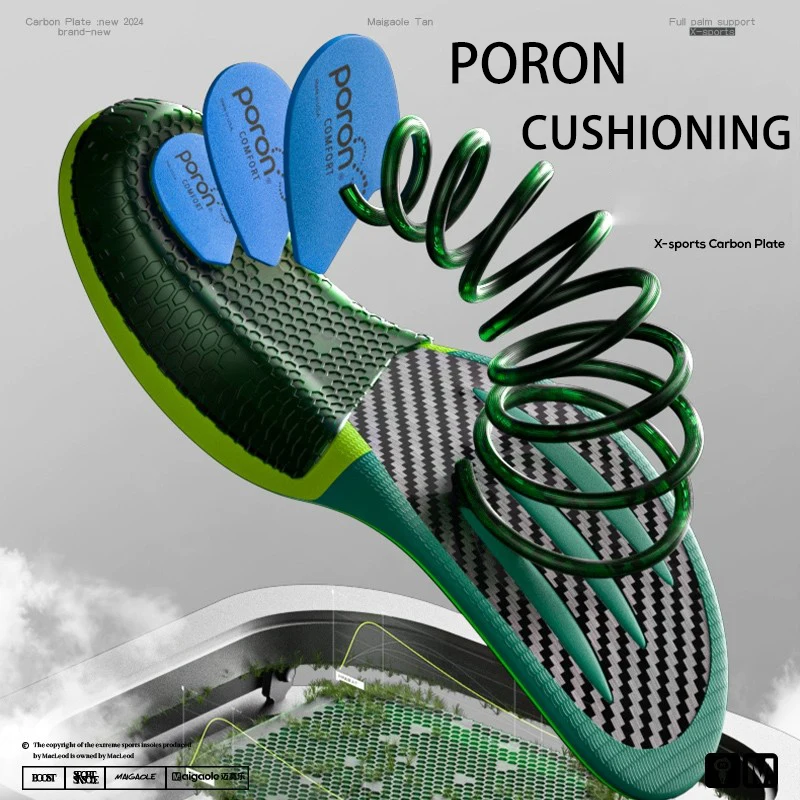 Race specific insoles for marathon full palm real carbon fibre board increasing speed rebound athletic sports running inserts