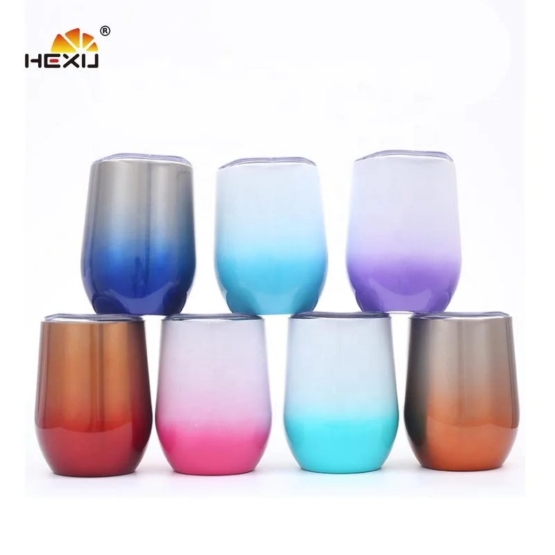 12oz Stainless Steel Double Wall Insulated Wine Cup Coffee Thermo Mug