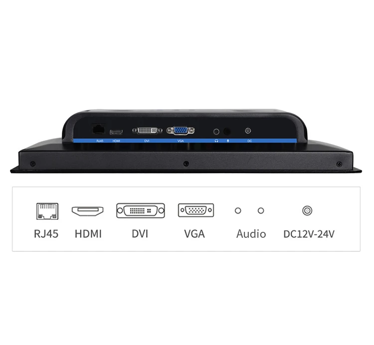 Touchthink marine outdoor ip65 waterproof 15 17 19 inch 1000nits lcd industrial touch screen display monitor